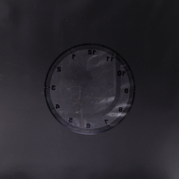 Clock Backing with Hours Neon Sign Plastic Replacement Panel