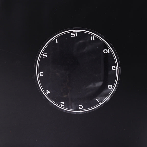 Clock Backing with Hours Neon Sign Plastic Replacement Panel