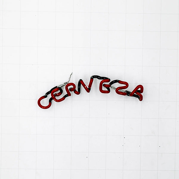 CERVEZA Single Stroke Word Unit Replacement Tube - Neon Sign Part Used