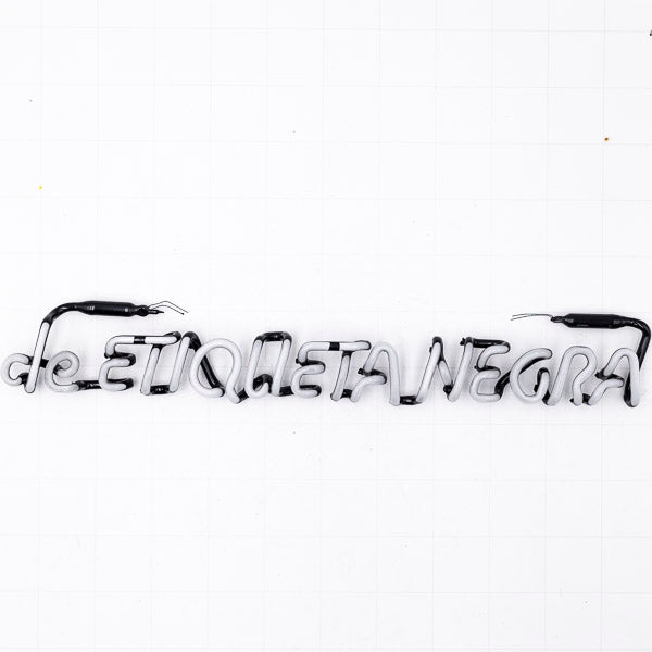 de ETIQUETA NEGRA Single Stroke Word Unit Neon Sign Replacement Tube