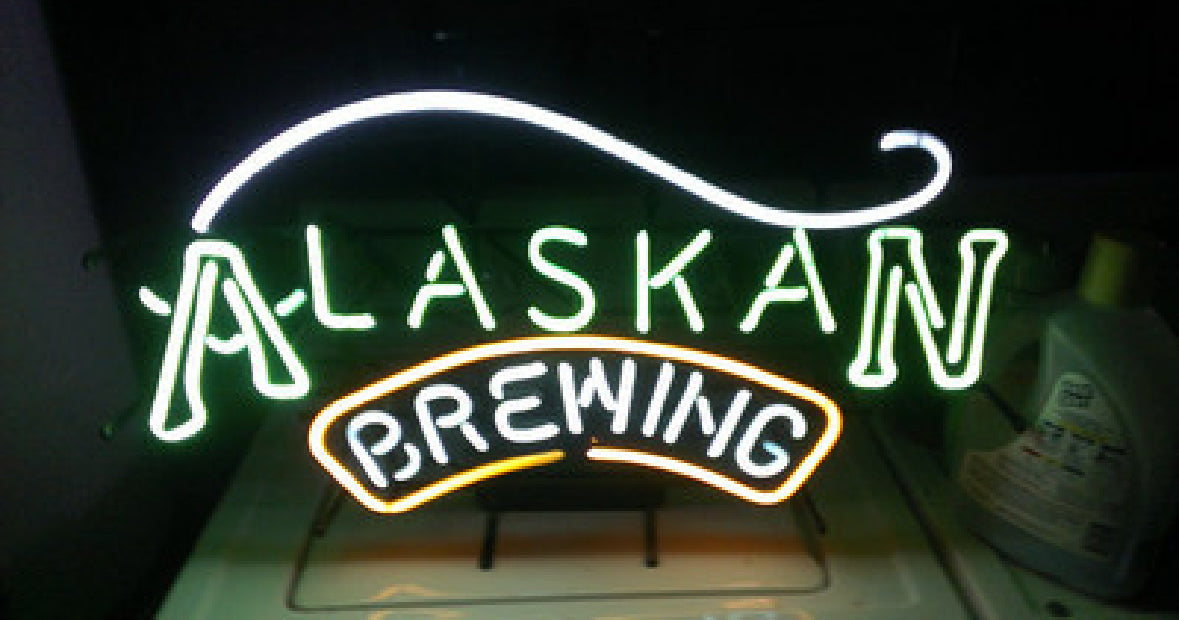 A Double Stroke Word unit with Upper Emphasis For Alaskan Brewing Replacement Tube - Neon Sign Part
