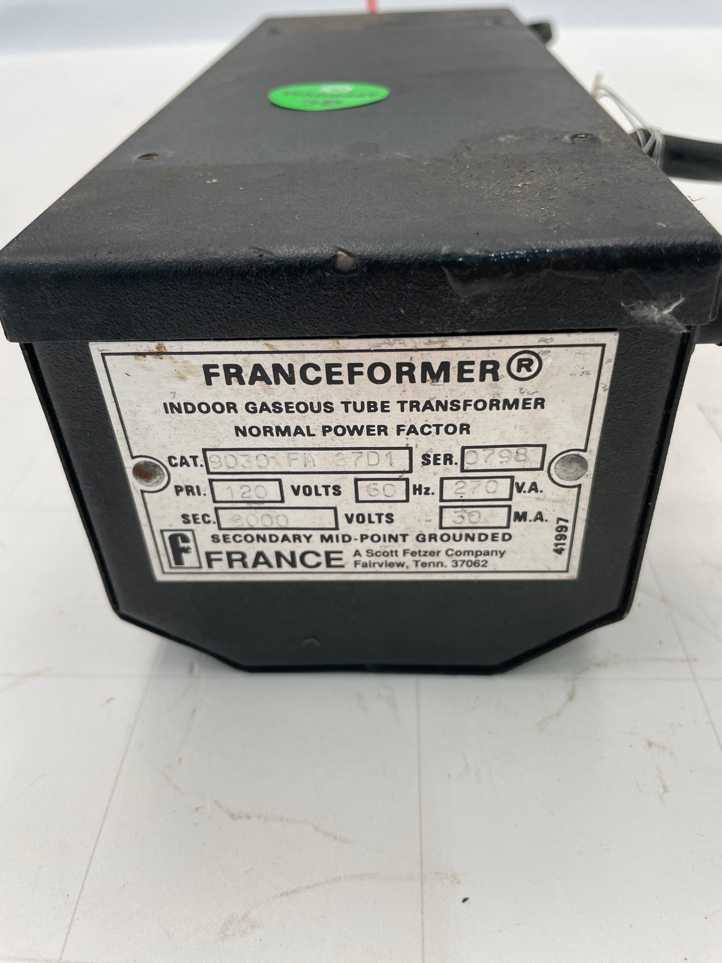 Franceformer Vintage Core & Coil Neon Sign Replacement Transformer – 9Kv