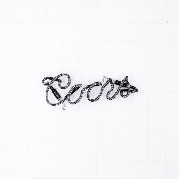Coors Single Stroke Word Unit Neon Sign Replacement Tube