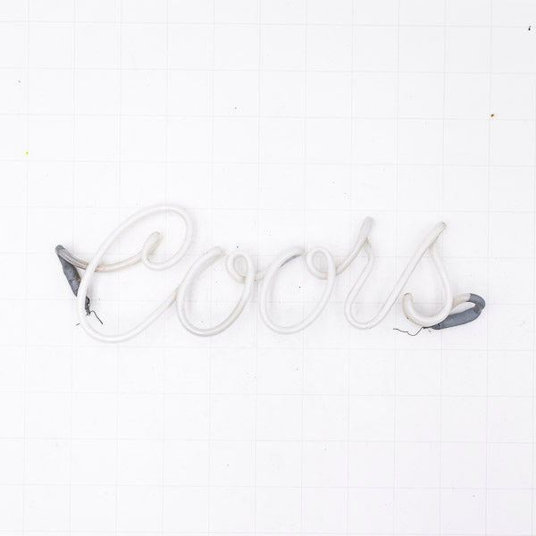Coors Script Word Unit Neon Sign Replacement Tube