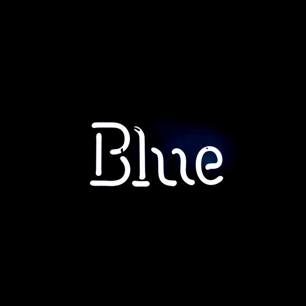 Blue Single Stroke Word Unit for Pabst Shamrock Neon Sign Replacement Tube