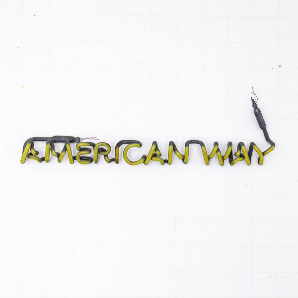 American Way Single Stroke Word Unit for Miller Neon Sign Replacement Tube