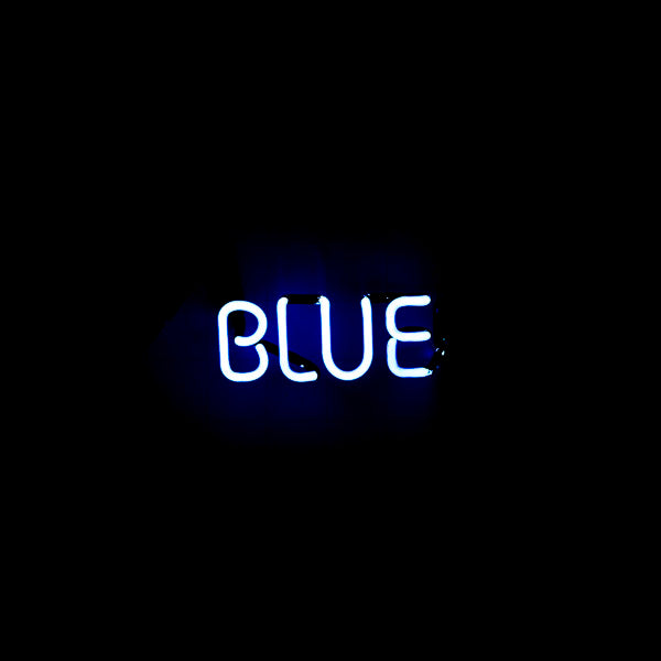 BLUE Single Stroke Word Unit Neon Sign Replacement Tube