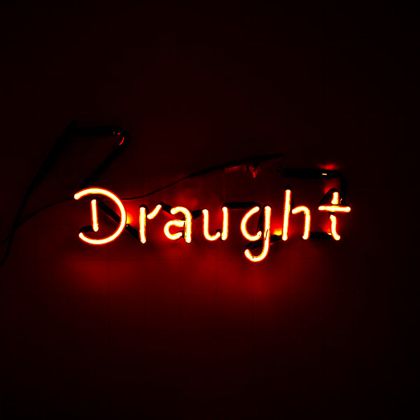 Draught Single Stroke Word Unit Neon Sign Replacement Tube