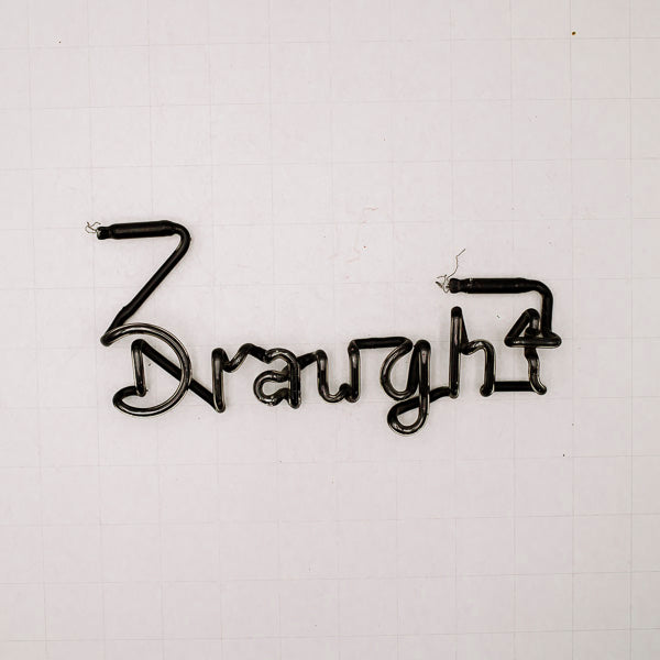 Draught Single Stroke Word Unit Neon Sign Replacement Tube
