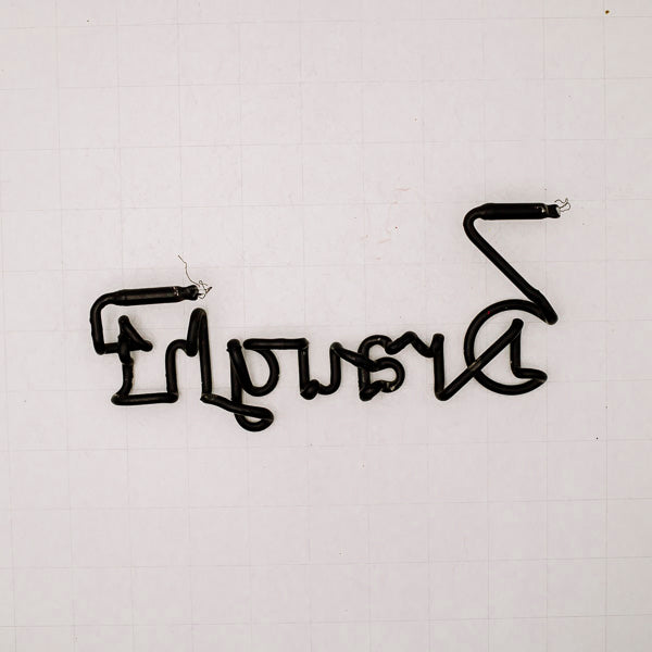 Draught Single Stroke Word Unit Neon Sign Replacement Tube