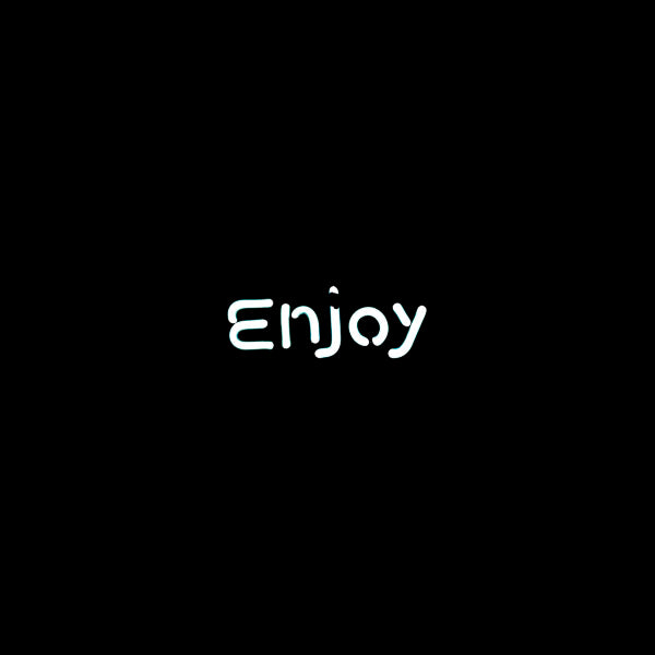 Enjoy Single Stroke Word Unit Neon Sign Replacement Tube