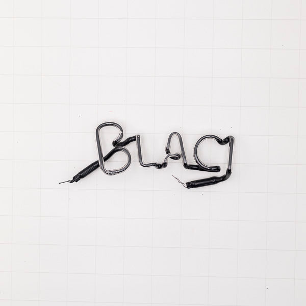 Blac Single Stroke Word Unit for Miller Lite Clint Black Neon Sign Replacement Tube