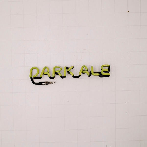 DARK ALE Single Stroke Word Unit Neon Sign Replacement Tube