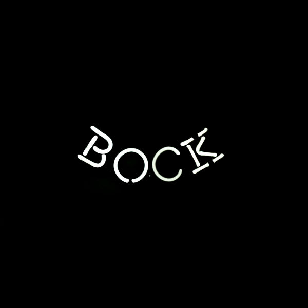 BOCK Single Stroke Word Unit Neon Sign Replacement Tube
