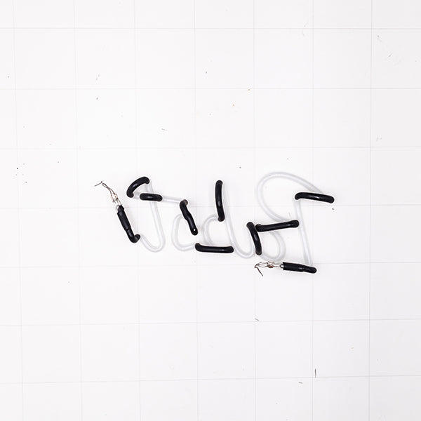 Pabst Script Word Unit for Pabst Blue Ribbon Red Border Replacement Tube - Neon Sign Part Used