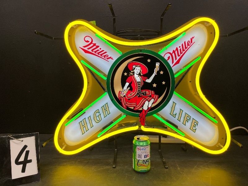 Outer Border unit for Miller High Life Lady Replacement Tube - Neon Sign Part