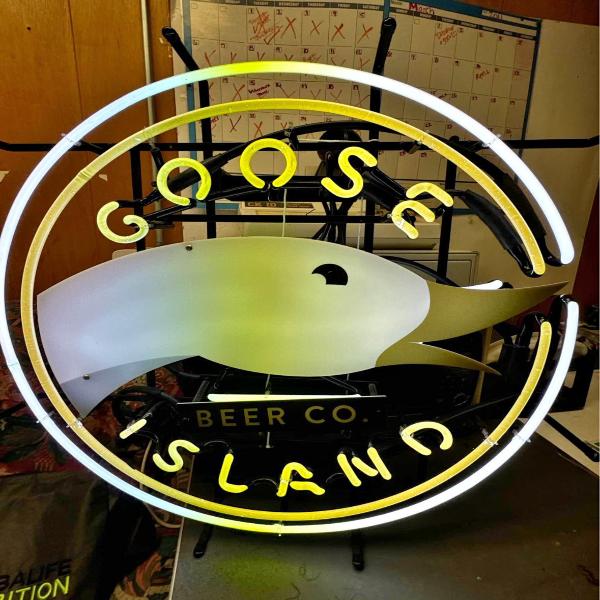 Island Single Stroke Word Unit for Goose Island Neon Sign Replacement Tube New