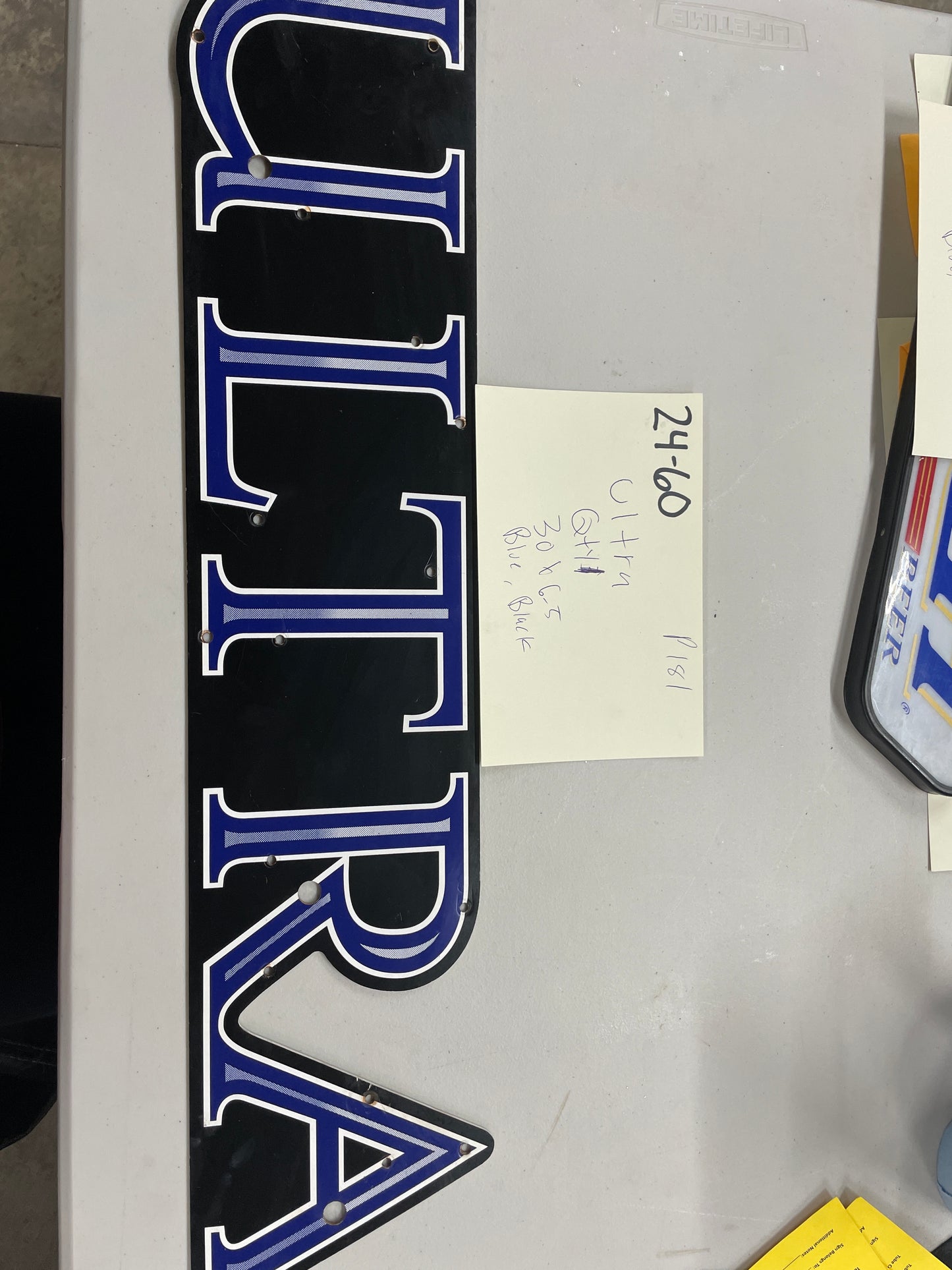 ULTRA Neon Sign Plastic Replacement Panel