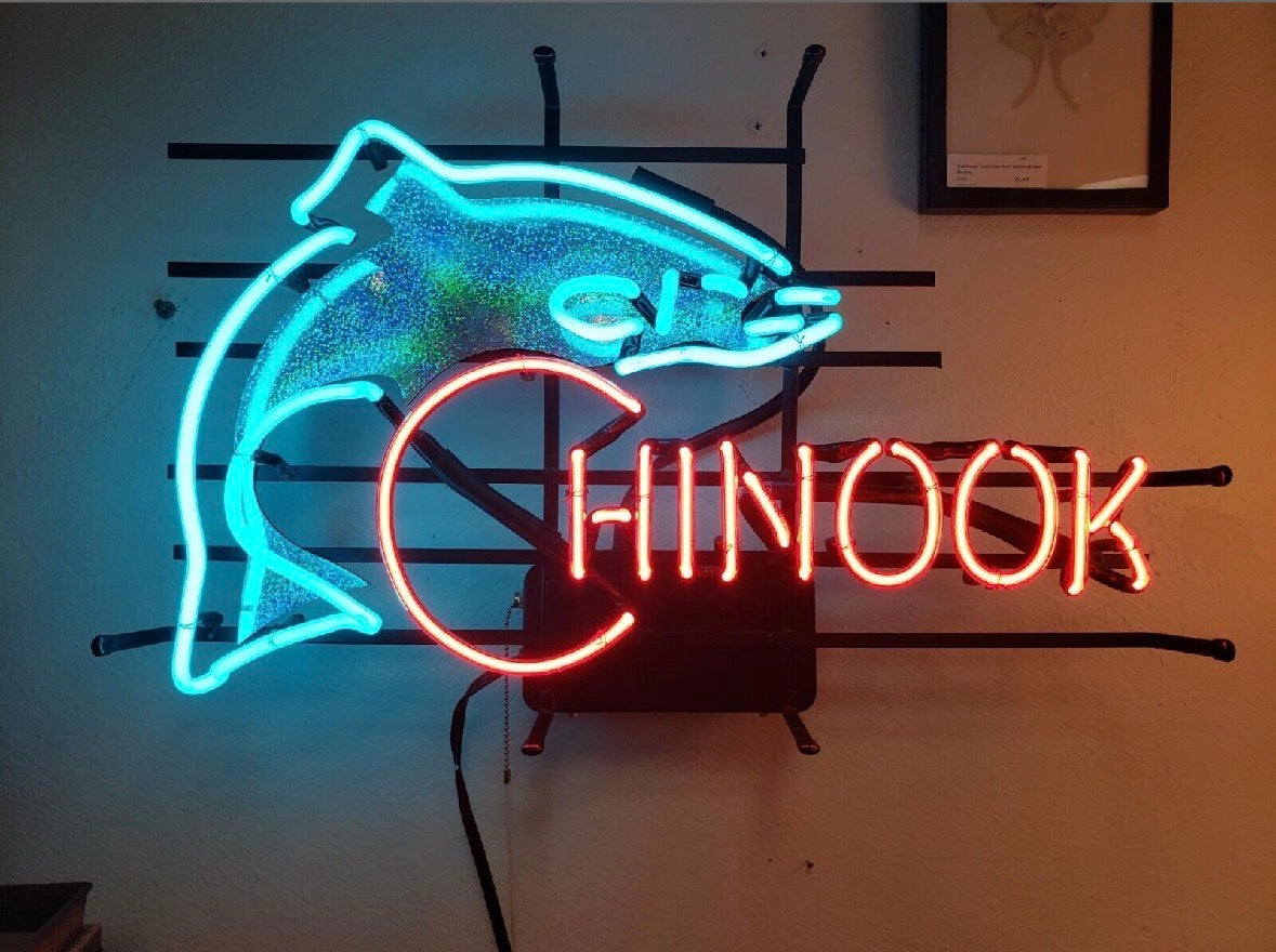 Fish Plastic for Chinook Neon Sign Plastic Replacement Panel