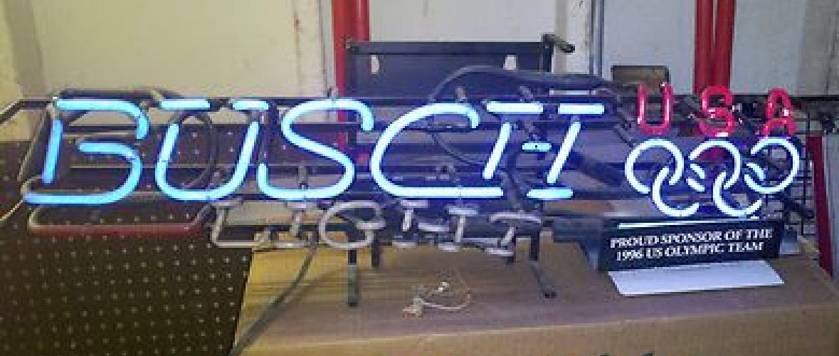 Olympic Rings with back light for USA Busch Light Replacement Tube - Neon Sign Part