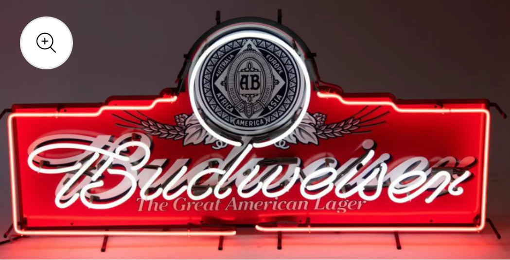 Bud Single Stroke Word unit for Budweiser Great American Lager Replacement Tube - Neon Sign Part