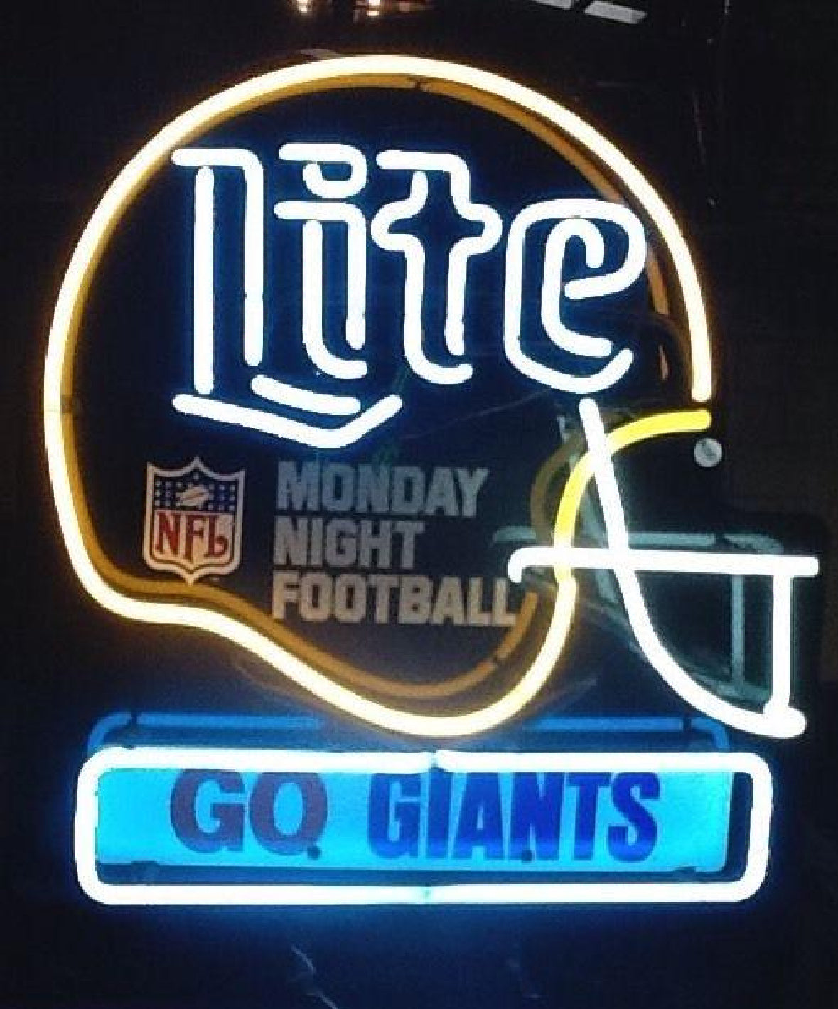 Miller Lite NFL Monday Night Football Go 49ERS Neon Sign Plastic Replacement Panel
