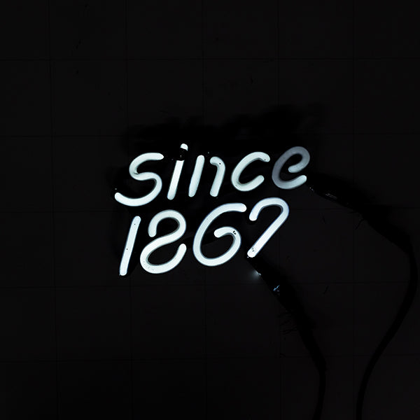 Since 1867 White Single Stroke Word Unit Replacement Tube - Neon Sign Part Used for Leinenkugel's