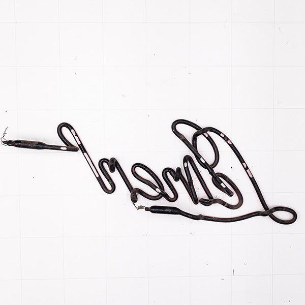 Leinen Script Word Unit with Part of k for Leinenkugel's Replacement Tube - Neon Sign Part Used