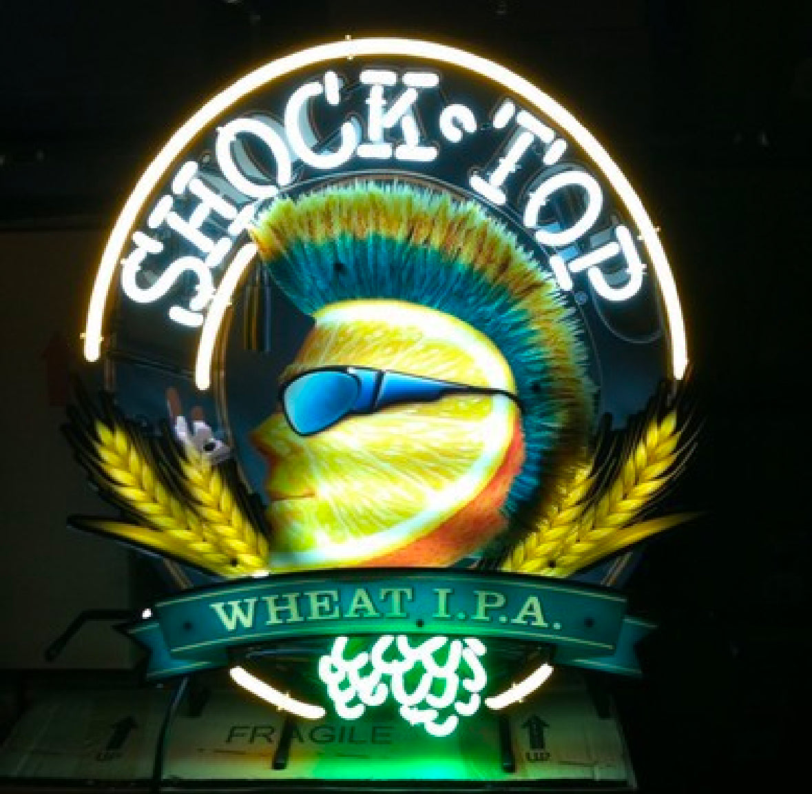 Top Border Unit for SHOCK TOP Wheat IPA Replacement Tube - Neon Sign Part