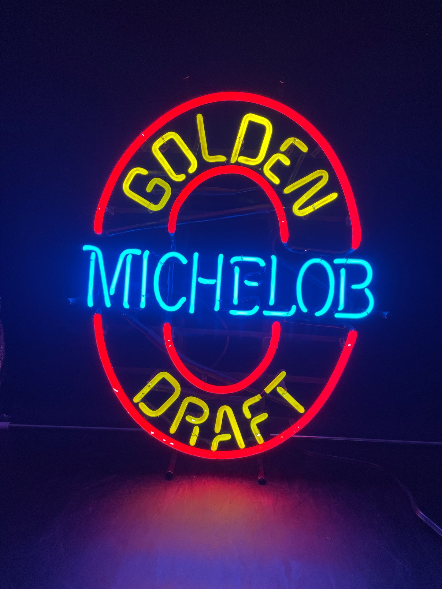 MICHELOB Single Stroke Blue Word Unit for Golden Draft Neon Sign Replacement Tube