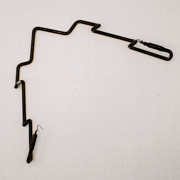 Top Border Red Hook Replacement Tube - Neon Sign Part Used
