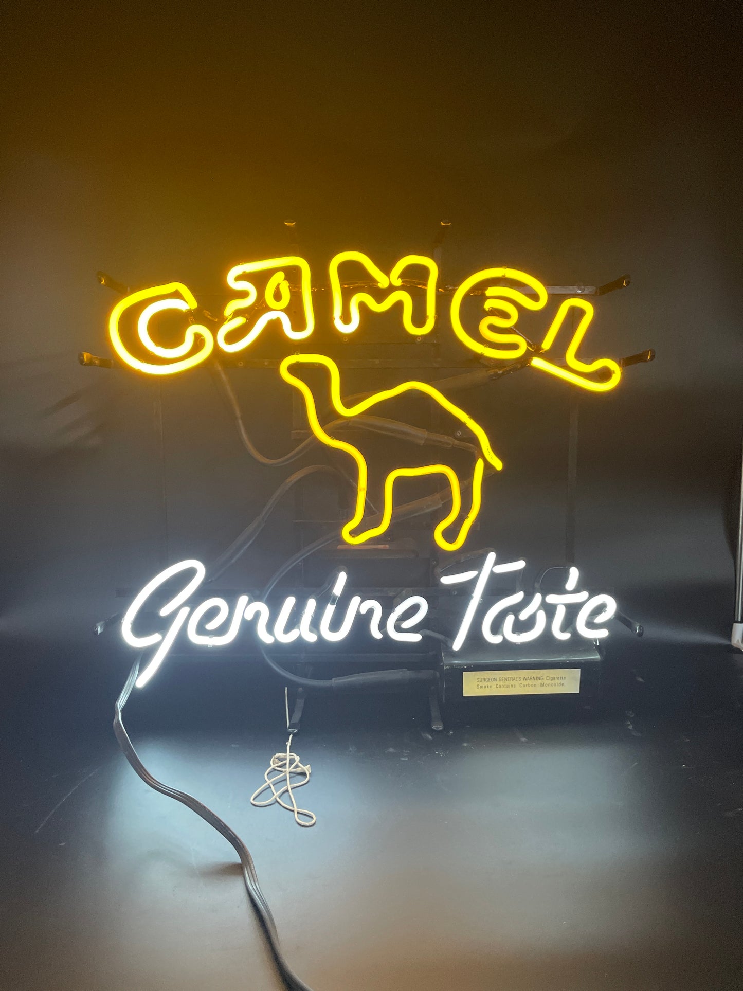 Surgeon General Plastic Housing for Camel Genuine Taste Neon Sign Plastic Replacement Panel