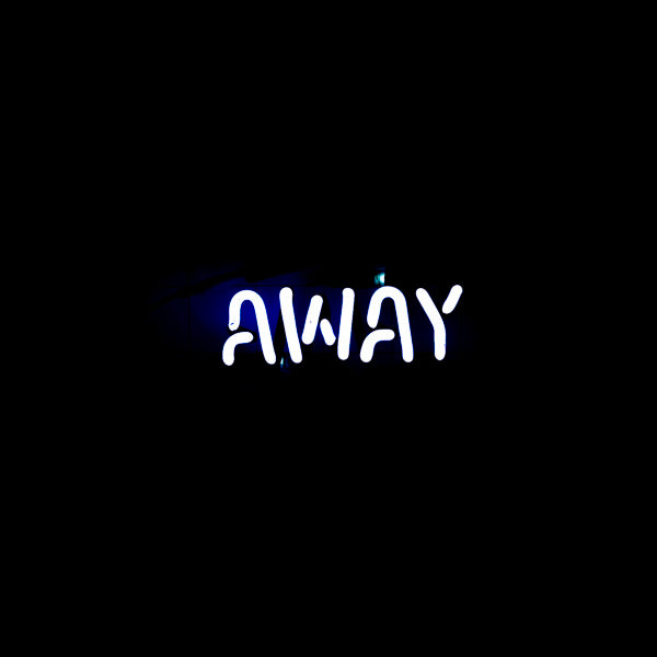 AWAY Single Stroke Word Unit for From Miles Away Neon Sign Replacement Tube