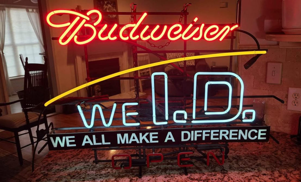 .D. Double Stroke Word Unit Replacement Tube for Budweiser We ID- Neon Sign Part