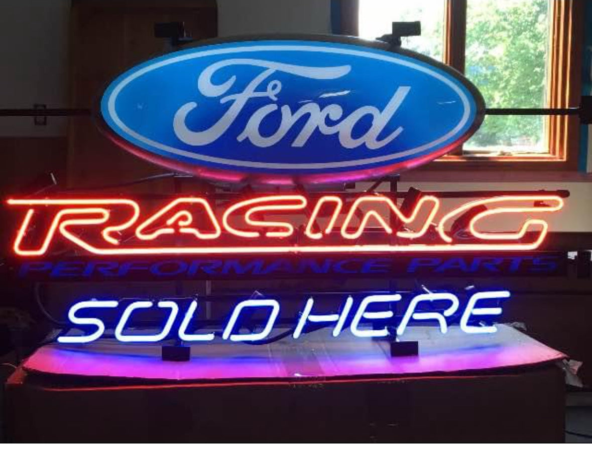 SOLD HERE Single Stroke Word Unit set for Ford Racing Performance Parts Sold Here Replacement Tube - Neon Sign Part