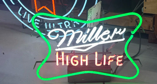 Double Curl Miller for Miller High Life Single Stroke Word Unit Replacement Tube - Neon Sign Part