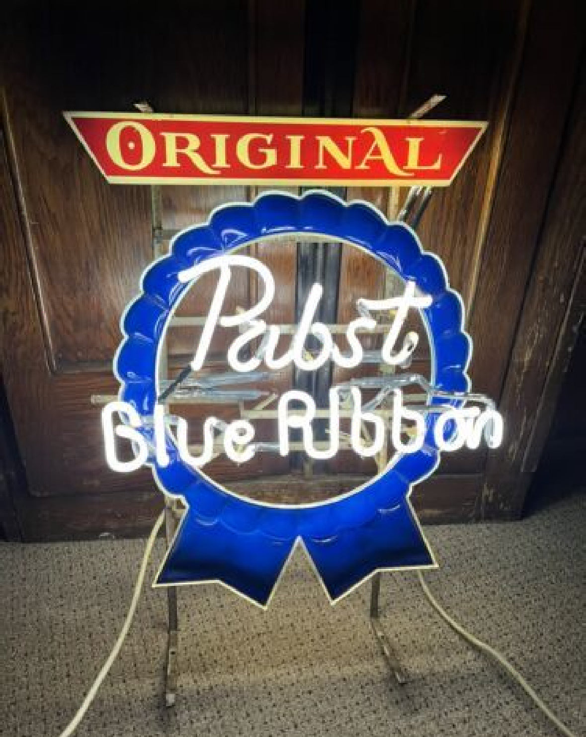 ORIGINAL for Pabst Blue Ribbon Neon Sign Plastic Replacement Panel