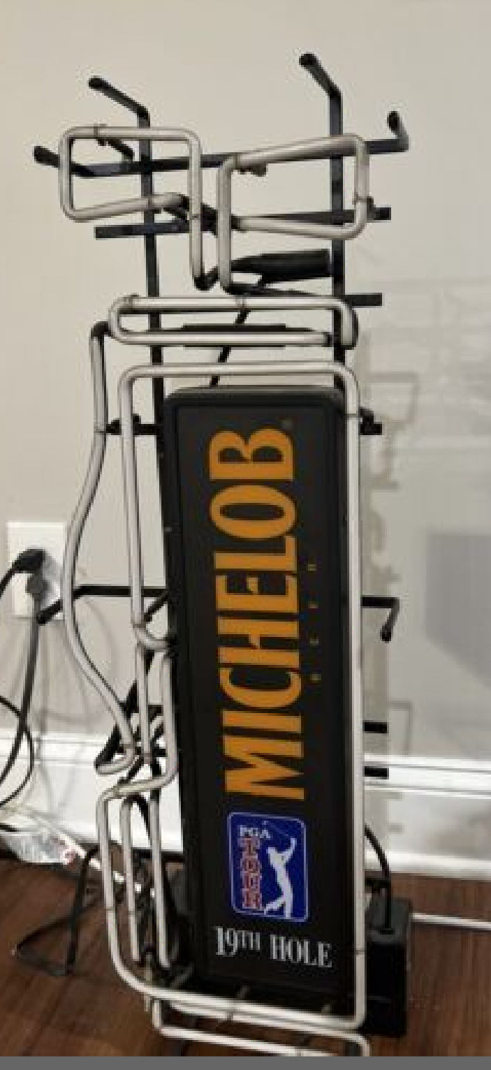 Golf Bag Outline for Michelob Neon Sign Replacement Tube