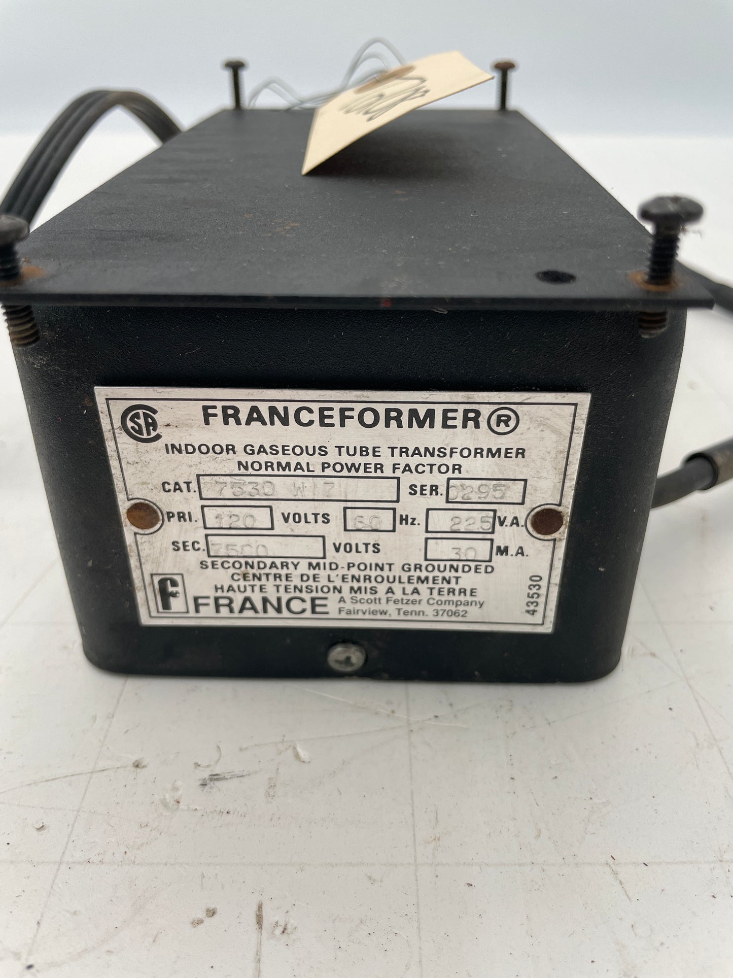 Franceformer Vintage Core & Coil Neon Sign Replacement Transformer – 6Kv