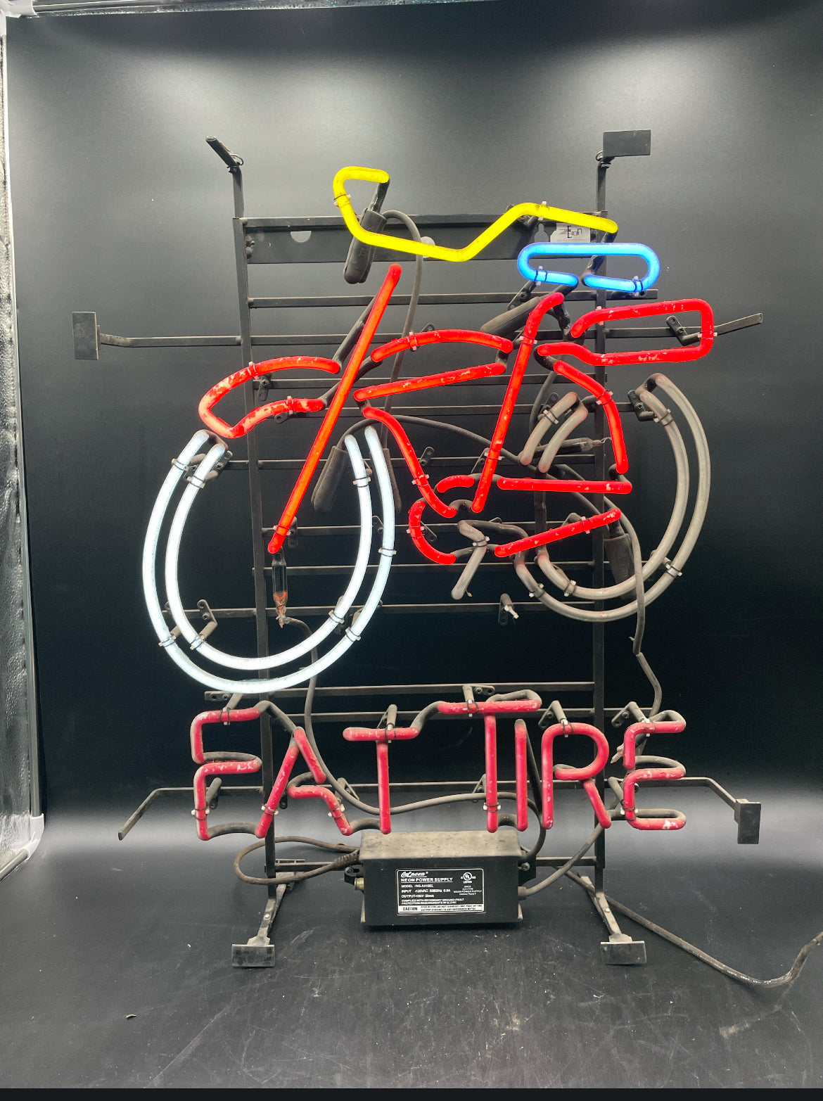 FAT TIRE single stroke word unit Replacement Tube - Neon Sign Part