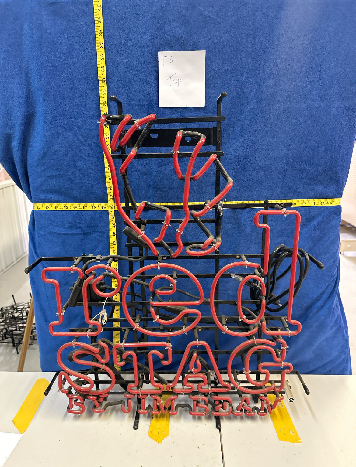 re Double Stroke Word unit for Red Stag by Jim Beam Replacement Tube - Neon Sign Part