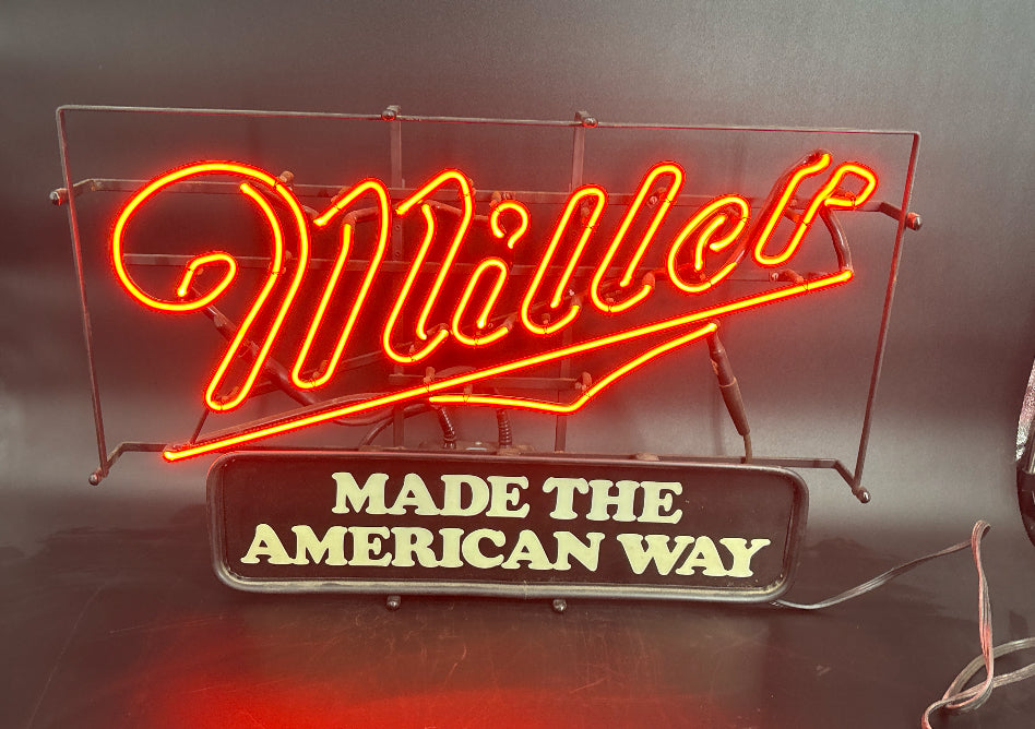 Made the American way Neon Sign Plastic Replacement Panel