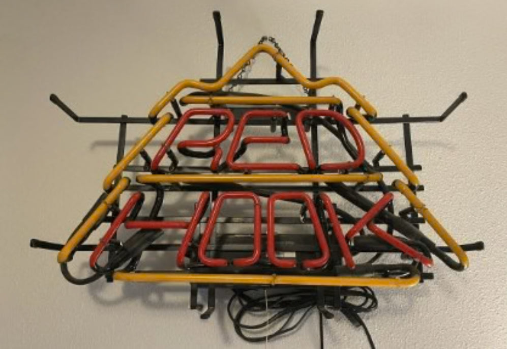 Top Border Red Hook Replacement Tube - Neon Sign Part Used