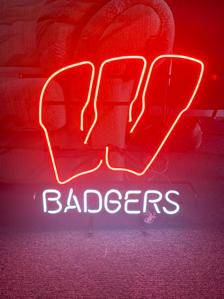 W Double Stroke for Wisconsin Badgers Neon Sign Replacement Tube