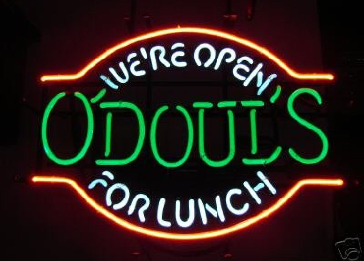 WE’RE OPEN Single Stroke Word Unit for O'Doul's We're Open for Lunch Replacement Tube - Neon Sign Part
