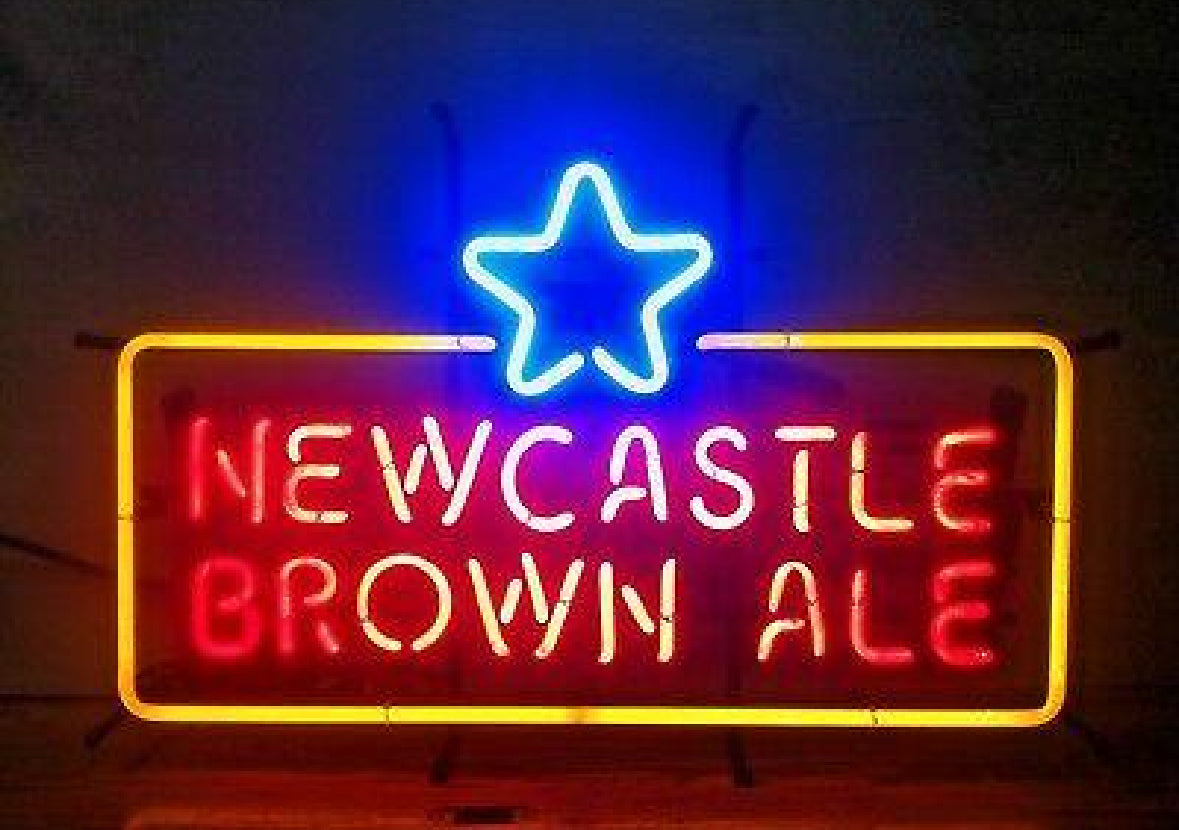 Rectangle Border unit with Star for Newcastle Brown Ale Replacement Tube - Neon Sign Part