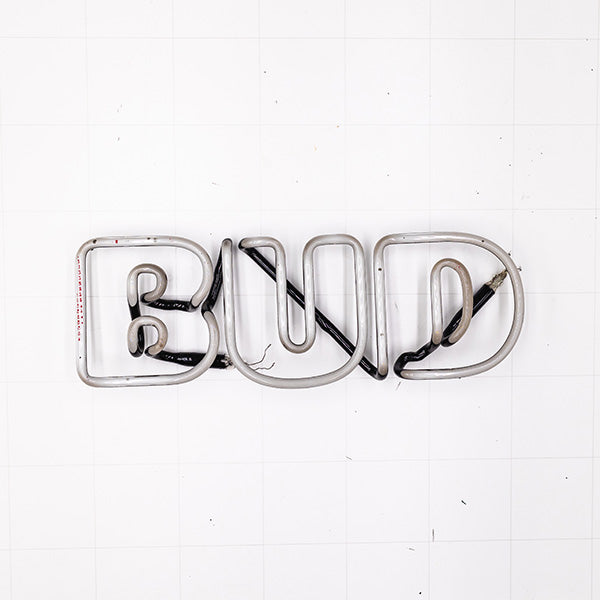 BUD Double Stroke Word Unit Replacement Tube - Neon Sign Part Used