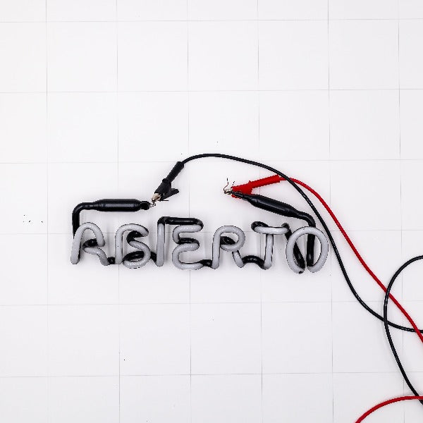 ABIERTO Single Stroke Word Unit Replacement Tube - Neon Sign Part Used