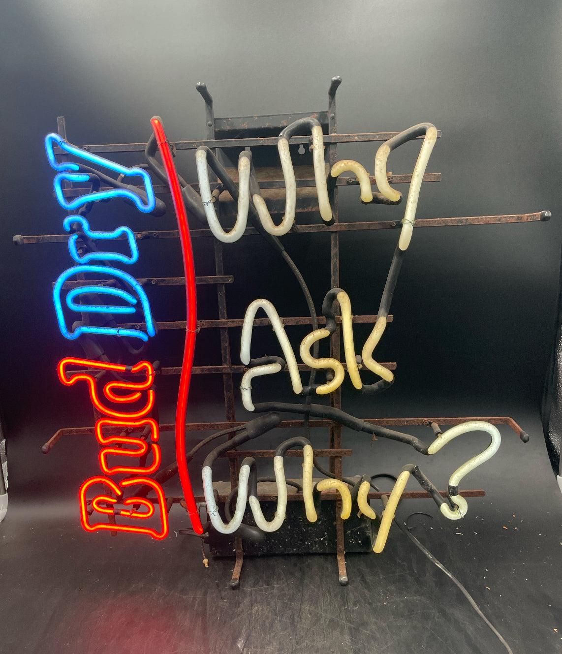 Emphasis bar Tube for Bud Dry Why Ask Why Replacement Tube - Neon Sign Part