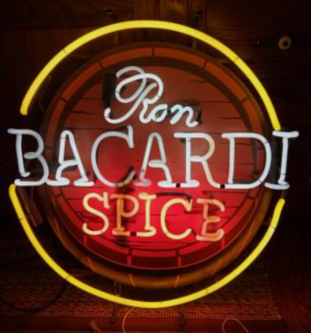 Yellow Circle Border unit for Ron Bacardi Spice Replacement Tube - Neon Sign Part
